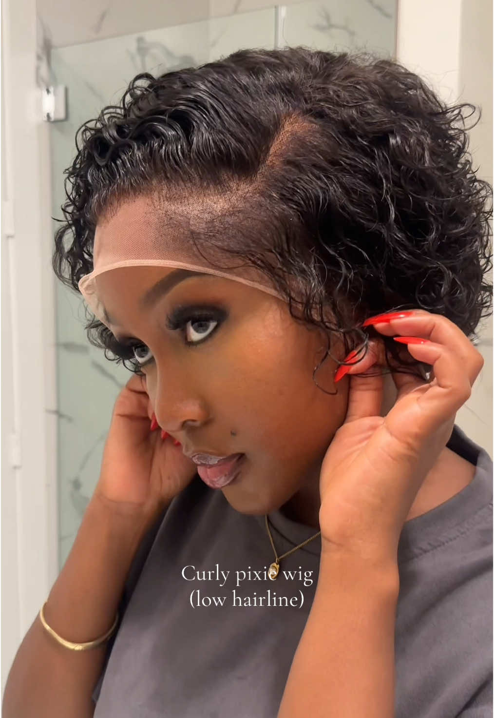 We took our time with this one... because good hair is non-negotiable.  The Curly Pixie is finally here with: ✨Softer, better-quality hair ✨Tiny knots for that scalp-like finish ✨Lightweight, thinner lace that melts  She's available now on our website 🤍 #pixie #pixiewig #pixiecut #curlypixie #bonjewls #blackgirltiktok #BonjewlsHair #CurlyPixieCut #WigLaunch #FlawlessWig