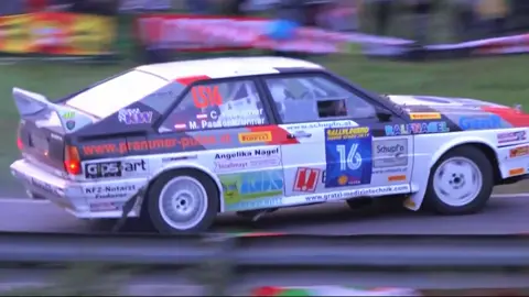 The roar of the internal combustion engine and the drifting arcs interweave, vividly presenting the competitive charm of rally racing on the curves!#drifting #rallye 