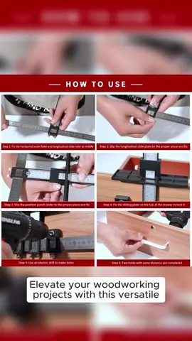 Aluminum Cabinet Hardware Jig Tool – Fast, Precise Install for Handles & Pulls + Punch