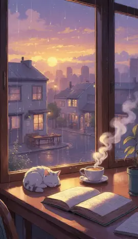 Start your day with calm vibes and warm light ☕🌧️ Let this cozy morning scene remind you: every sunrise brings new chances. Breathe in, stay focused, and keep going. You’ve got this. ✨ #LiveWallpaper #CozyVibes #MorningInspiration #LoFiAesthetic #AnimeWallpaper #StudyVibes #MotivationDaily