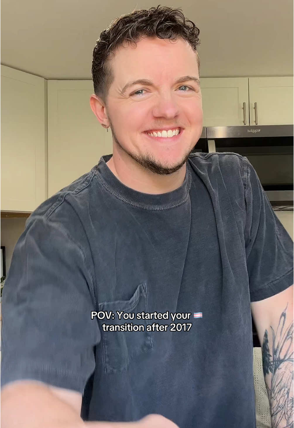 As relatable as this is, it goes so much further than the physical transition. My mental health has truly never been better and I can say beginning my FTM transition journey was the catalyst that started it all. #ftm #trans #fyp 