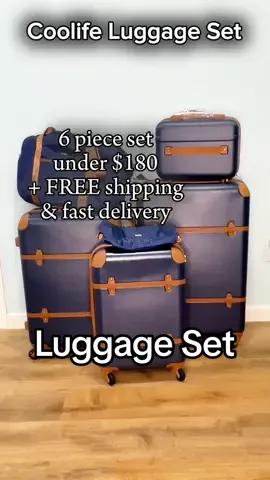 Coolife Luggage Set SALE ✈️ 🚢 @coolifetravel-official #travellife #luggageset #suitcaseset #sturdy #durable #360wheels #360 #vac #travel #vacation #tsaapproved #luggage #suitcase #hardshell #fly #coolife #travelmode #airplane #vacationmode #cruise #TikTokShop #Summer #creatorsearchinsights #parati #fypシ 