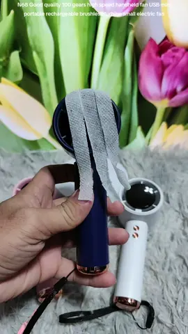 N68 Good quality 100 gears high speed handheld fan USB mini portable rechargeable brushless turbine small electric fan