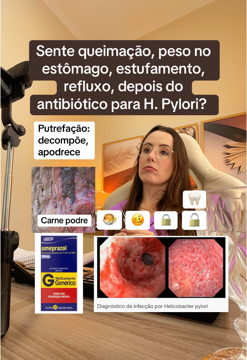 Tratar H. pylori não é só tomar antibiótico e pronto. Se a digestão continua ruim, o inchaço não passa e você vive desconfortável, o problema pode estar no que vem depois do tratamento. No PRI, a gente cuida da fase que ninguém fala — a mais importante: pós-antibiótico! 💊 #hpylori #gastrite #refluxo 