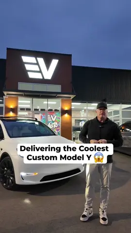 Custom matte white wrap looks insane. Brandon’s Model Y is next level. @revolutionaryridesut #customcar #tesla #carwrap #carcustomization #realestate #fy #fyp