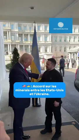 🇺🇸 🇺🇦 : Les Etats-Unis et l’Ukraine concluent un accord sur les minerais ukrainiens mettant fin à plusieurs mois de tensions entre Trump et Zelensky. #europe #infosminutes 