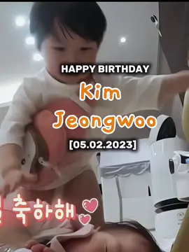 [05.02.23] happy 2nd birthday Kim Jeongwoo! Grow well and always stay healthy lil one🥰🩵 #kimjeongwoo #thereturnofsuperman #howoofamily 
 
