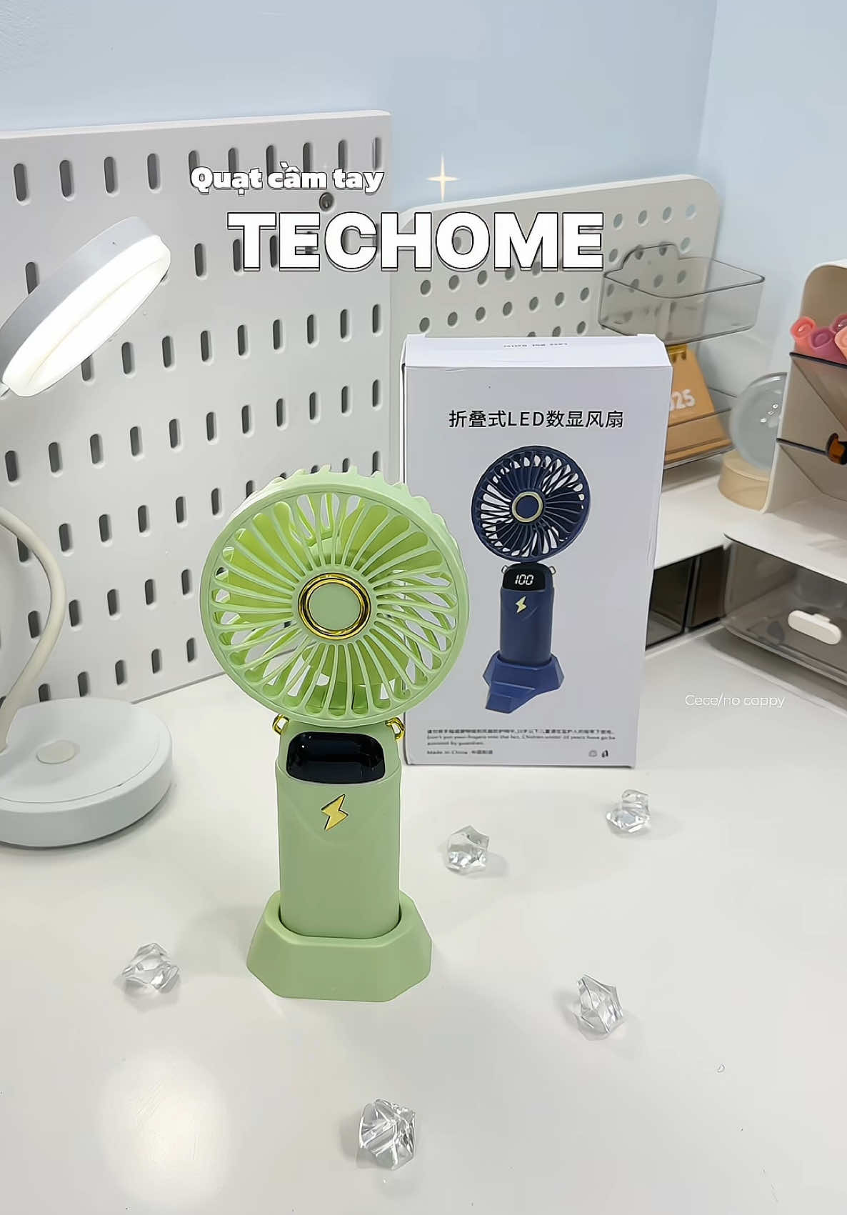 Quạt cầm tay 🍀🫑🫑#xuhuongtiktok #xuhuong #unboxingvideo #riview #quat #quatcamtay #quatcamtaymini #techome #quatcamtaytechome 