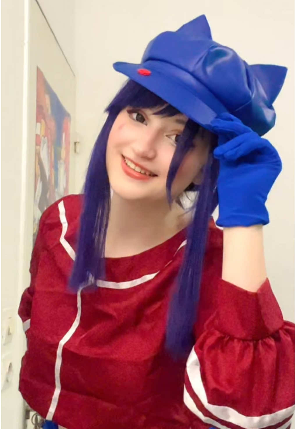 Cappie is finally here !!! TADAAA !!! 🧢 #cappie #miside #cappiecosplay #misidecosplay #mitacosplay 