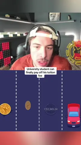 University student finally pays off his tuition fee #kickstreaming 