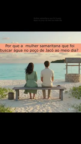 Por que a  mulher samaritana que foi buscar água no poço de Jacó ao meio dia ? Por que esse horário? #Salvação #PALAVRADEDEUS #mensagemdereflexão #CRISTIANISMO #estudobíblico #cristianismobiblico #palavradedeusparasuavida #estudobiblicos #desafíobíblico #Jesus #mensagemdedeus