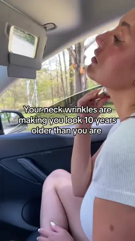 Nothing ages you faster than a wrinkly neck! #neckwrinkles #wrinkles #finelines #aging #antiaging #neckcream #skincare #TikTokShop #fyp 