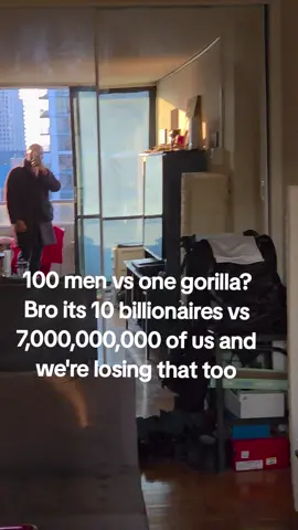 100 men vs 1 Gorilla would be easier tbh 