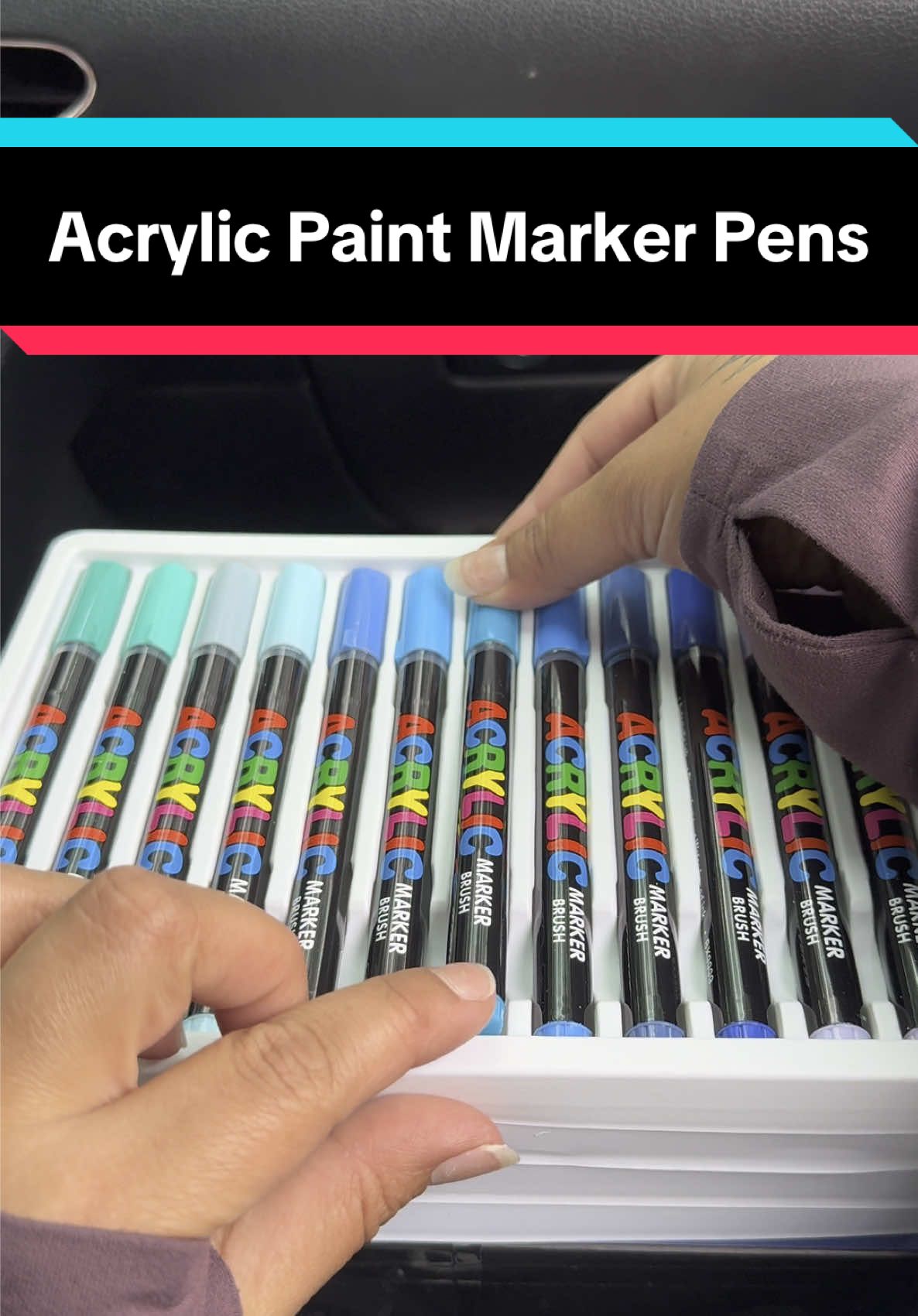 48 Acrylic Brush Marker Pens 🔥 ##acrylic##acrylicpainting##acrylicmarkers##markers##art##arttok##artist##acrylicpaint##TikTokShop##ttshop##fy