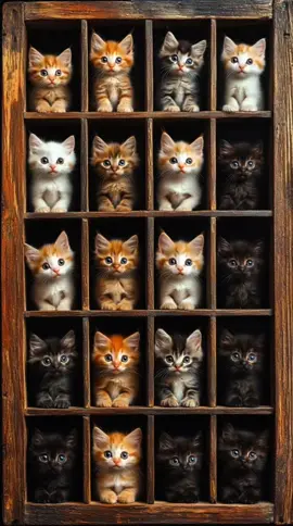 Live wallpaper 4K 2025 - Box Full of Cute Anime Kittens! Which kitten did you pick?🐱♥️♥️ #wallpaper #livewallpaper #4k #kitten #cuteanimation #aivideo #somanykittens  #klingai #midjourney 