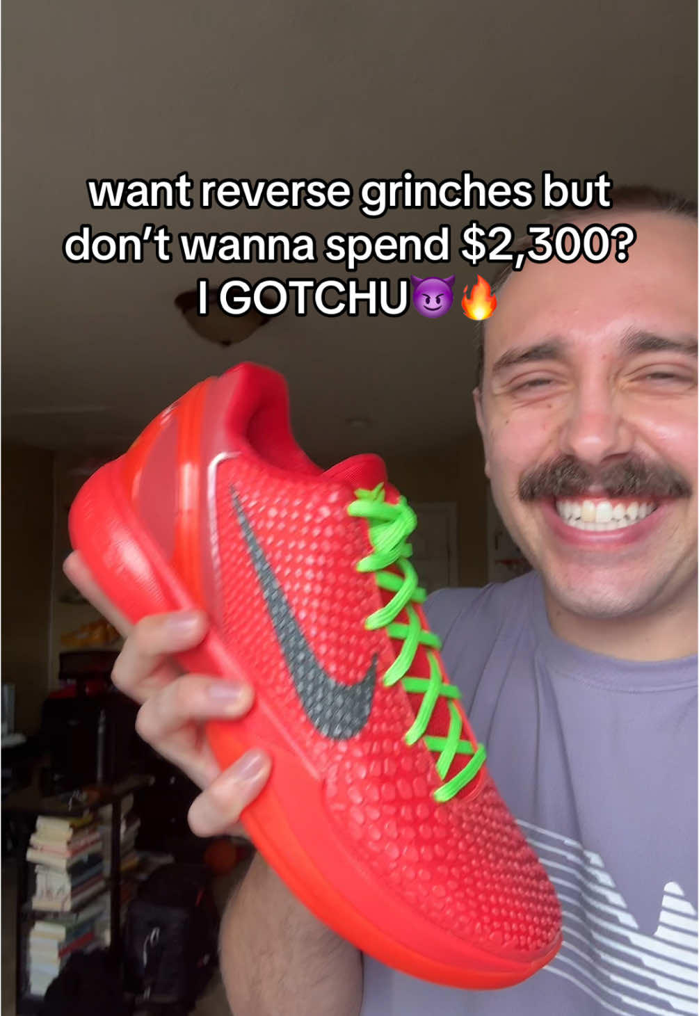 I LIKE THEM BETTER THAN MY KOBE 6’S🤩🤩🤩 #kobe #sneakers #grinches #basketball 