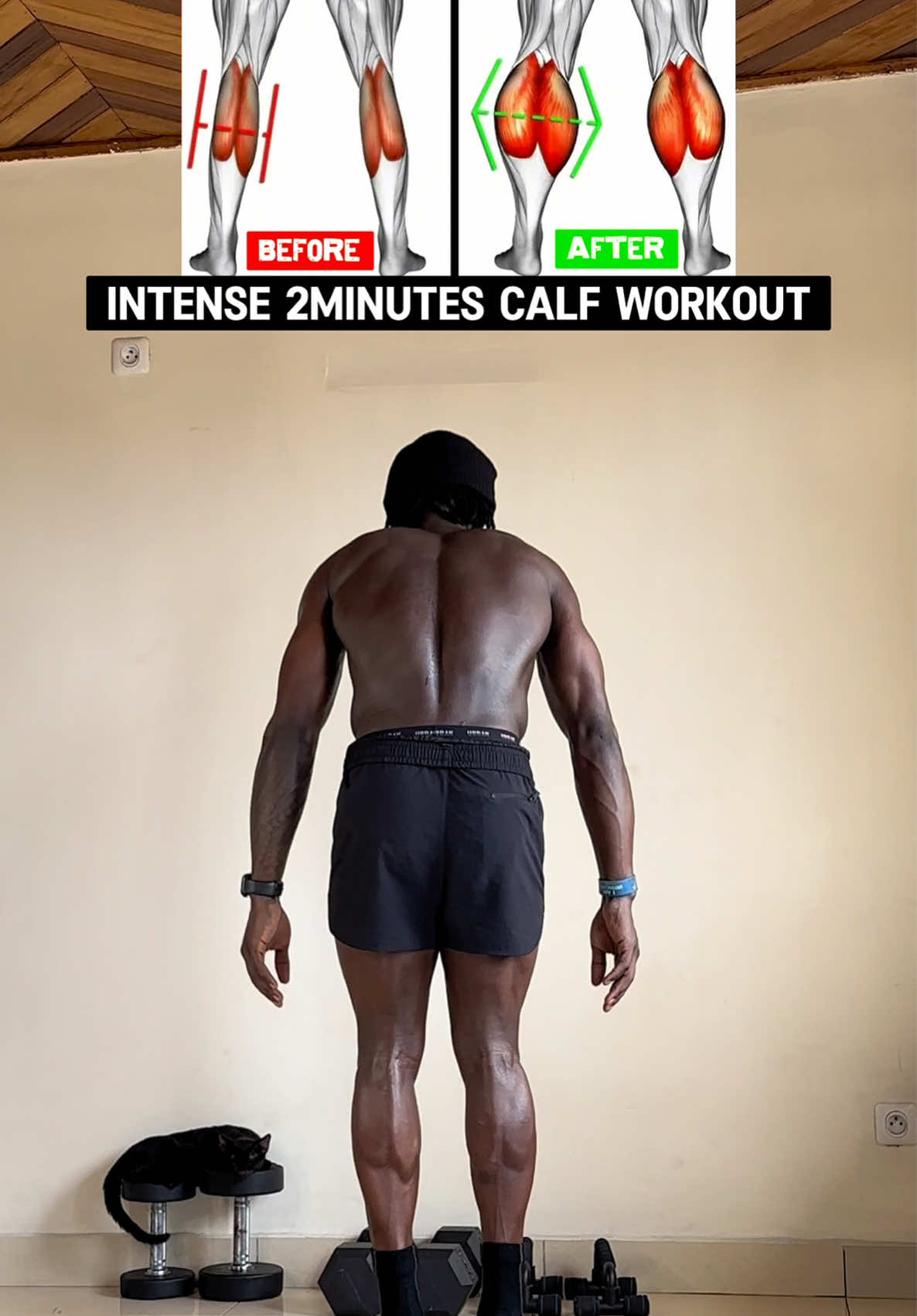 How to grow your calves at home 🏡  #workout #calves #homeworkout #viral 