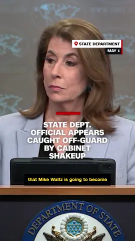 State Department spokesperson Tammy Bruce appeared caught off-guard by the news of the appointment of Secretary of State Marco Rubio as interim national security adviser after CNN’s Kylie Atwood informed her that President Trump had nominated Mike Waltz to be US ambassador to the United Nations. #trump #nationalsecurity #statedepartment