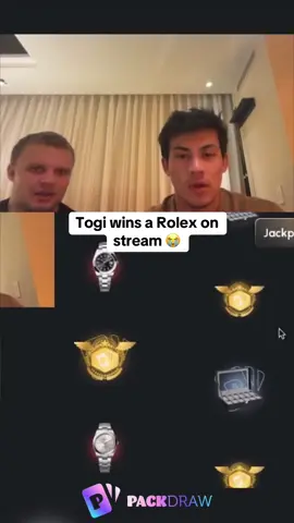 Togi wins a Rolex on stream 😭 #Togi 