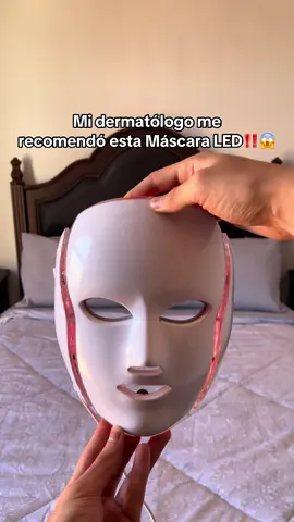 Mi dermatólogo me recomendó esta máscara LED para que mi piel brille más naturalmente 🤩🤩 #mascaraled #ledmask #belleza #cuidadodelapiel #glowskin #lineasdeexpresion 