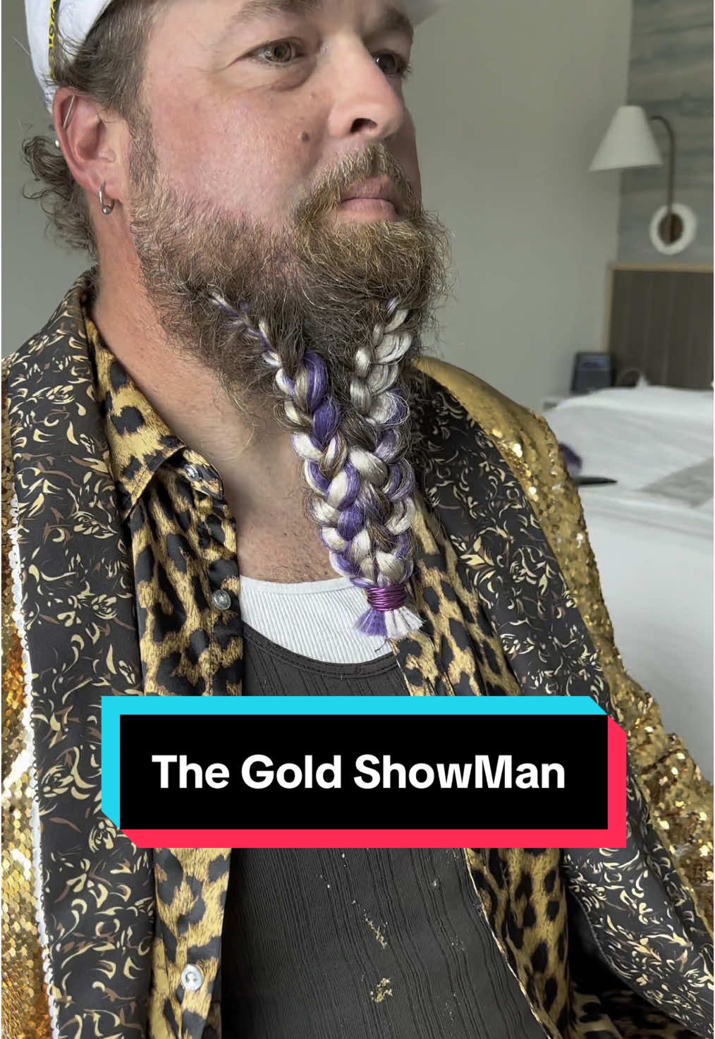 When the beard gets braided and the suit steals the show! Connected French braids + gold shine = The Showman energy activated. Because why slay simple when you can slay spectacular? #BeardBraids #gabby101 #FrenchBraidedBeard #ShowmanStyle #GabbyBraids #BraidsWithAttitude #GoldSuitSlay #CreativeBraiding #BraidsForMen #NextLevelStyle #omg #fyp #fypシ 