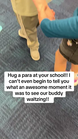 Shout out for #paraeducators because they are the real MVPs. This little one’s para has worked with him tirelessly in music class to make sure he has the full experience that other kids have. When we started planning our program and the kids said they wanted to waltz for their families, his para said she thought he could do it and it would make his mom so proud. And now look!! I can’t wait for our program and the chance for ALL our kids to show off what they can do #musicclass #teacherwin #elementarymusic #teacher #musicteacher #musicteachersoftiktok #chills #paraeducatorsoftiktok #kidsarethebest 