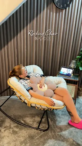 I can stay here all day, kong tulad kita na madalas masakit likoddd purpek to sayo mi! #rockingchair #chair #aestheticchair #rattan #rattanfurniture #homeessentials 
