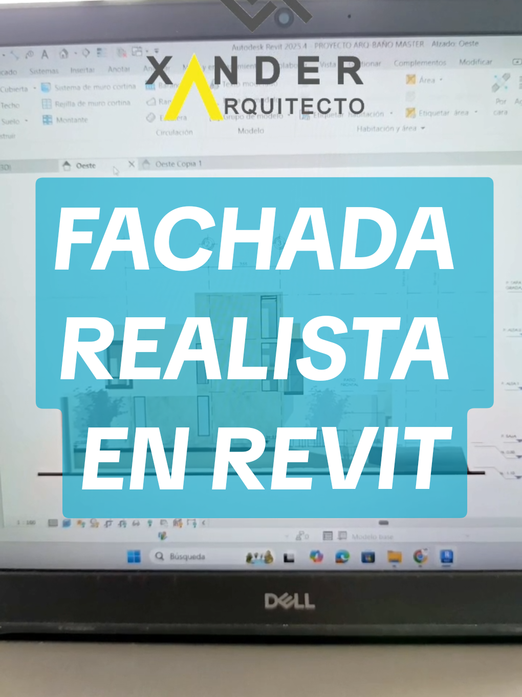 Fachada realista en Revit Arquitectura... Mira esto y más aprenderás en el curso de REVIT ARQUITECTURA  INSCRÍBETE 📍📍📍 . . . #revit #fachada #sketchup #xanderarquitectos #project #architecture #quito #riobamba_ecuador🇭🇹🇪🇨 #elarquixander #desing #manodeobra #arquitectura #architecture 