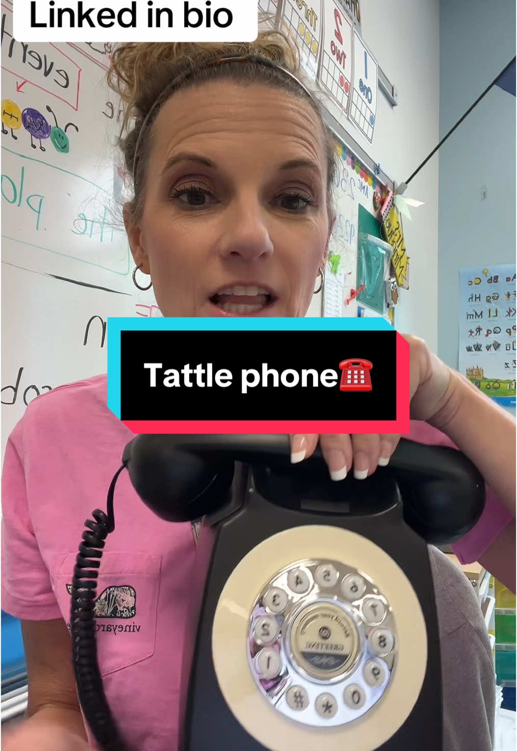 Tattle phone in my classroom! #tattlephone #owlsomekinders #kindergarten #funny #humor #teachersoftiktok #viralvideo 