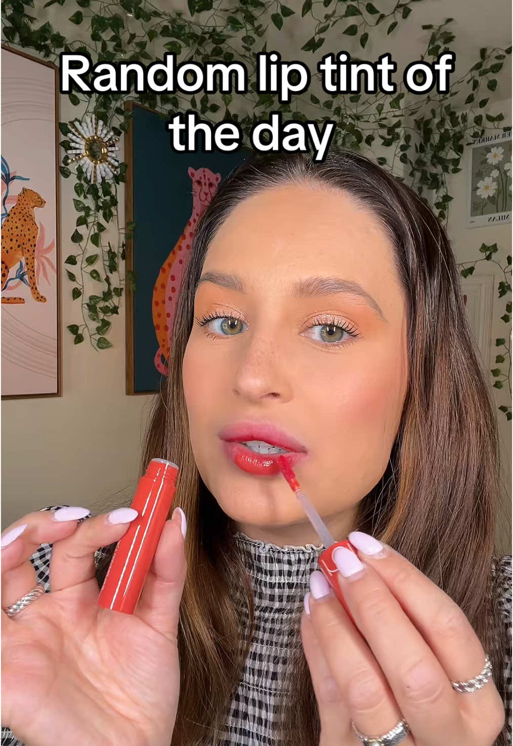 What shade is next??? #liptint #randomlip #makeup #springtok #tiktokshopcreatorpicks #romndliptint #lipstain 