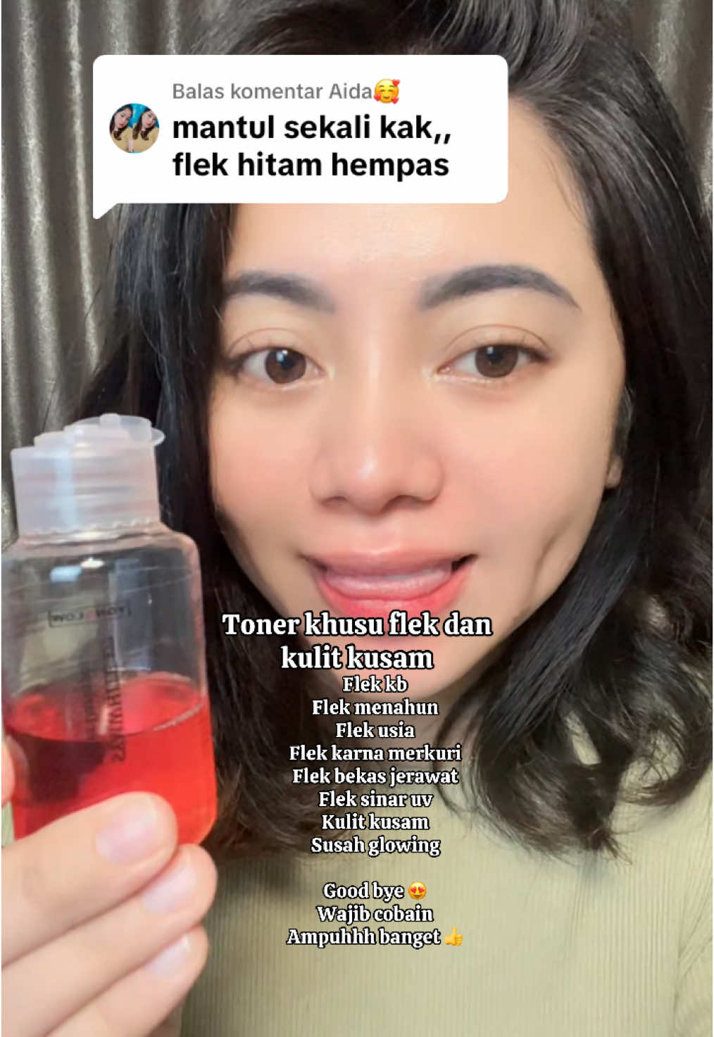 Membalas @Aida🥰 terima kasih ya kak testimoninya , emang bagus banget toner yonglownya , toner khusus flek dan kulit kusam , cocok yg pengen cerah , glowing, bebas flek #toner #yonglow #tonerflekhitam #tonermencerahkan #tonerglowing 