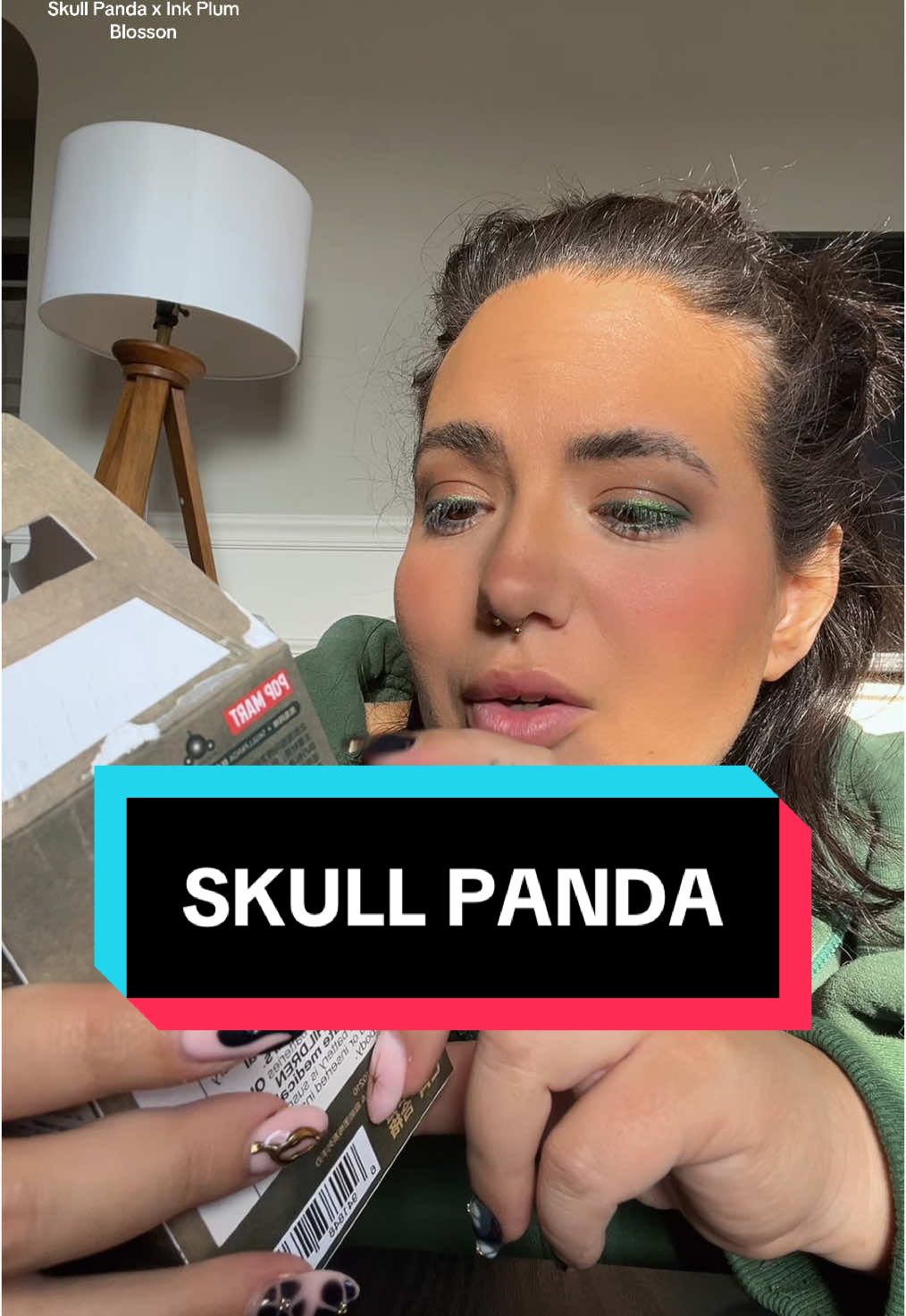 Skull Panda x Ink Plum Blossom Collection unboxing. @POP MART US I am absolutely obsessed with her. 😭🖤 #skullpanda #blindbox #blindboxopening #unboxing #popmart #blindboxes 