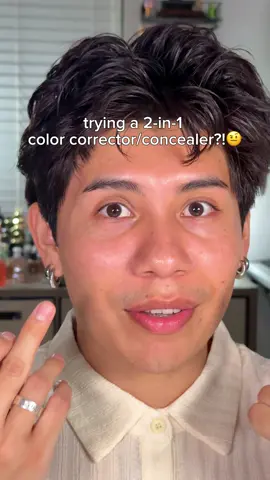 Trying a 2-in-1 color corrector?👀  • Honestly I already have a favorite color corrector but decided to give this @Kosas one a try just to SEE what the vibes were and was surprised by how well it worked! I tend to prefer darker/more orange color correctors since it’s best at counteracting the blue color. What do you think, how did it look on me?👀 • #kosas #colorcorrector #colorcorrection #color #concealer #kosasmakeup #newmakeup #makeuptips #makeuptutorial #howto #colortheory #colortheorybeauty #orange #concealertrick 