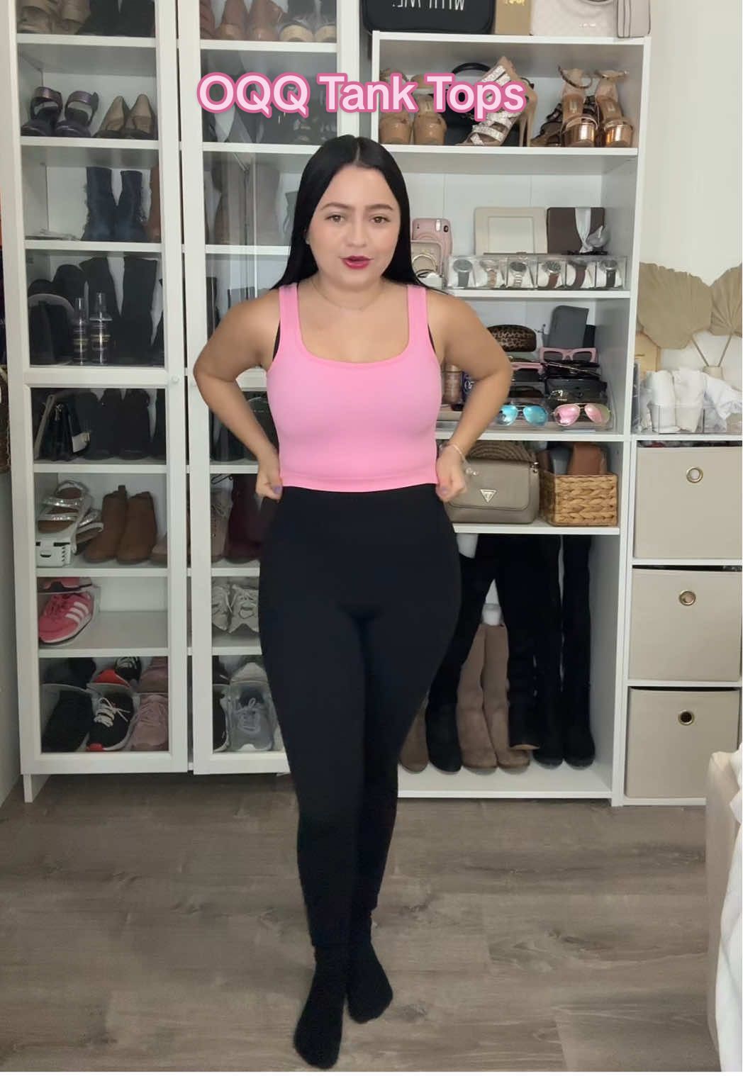 OQQ Tank Tops & Leggings  #oqq #tanktop #tanktops #tiktokshop #leggings #tanks #leggingsoftiktok #yogapants 