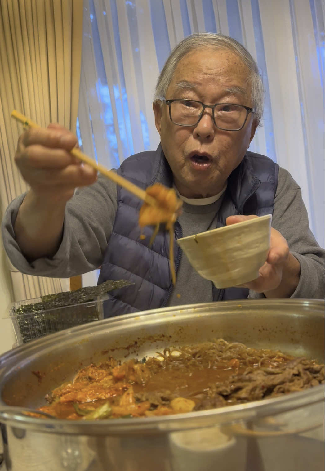 Don’t worry I told him after it’s a prank 😭😭 hahaha I love Habi #fypシ #grandpa #grandparentsoftiktok #koreangrandpa #grandparents #prank 