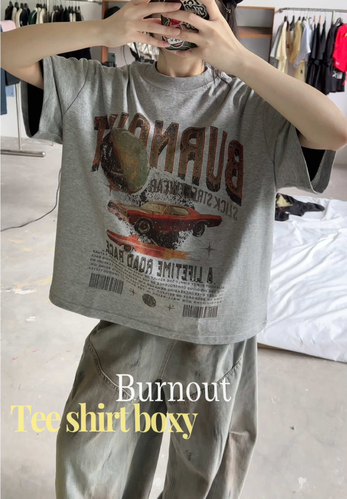 Màu xám tiêuuu #theslickway #tsw #thoitrang #newitem #new #unisex #cotton #boxy #xuhuong #slick #aothun 