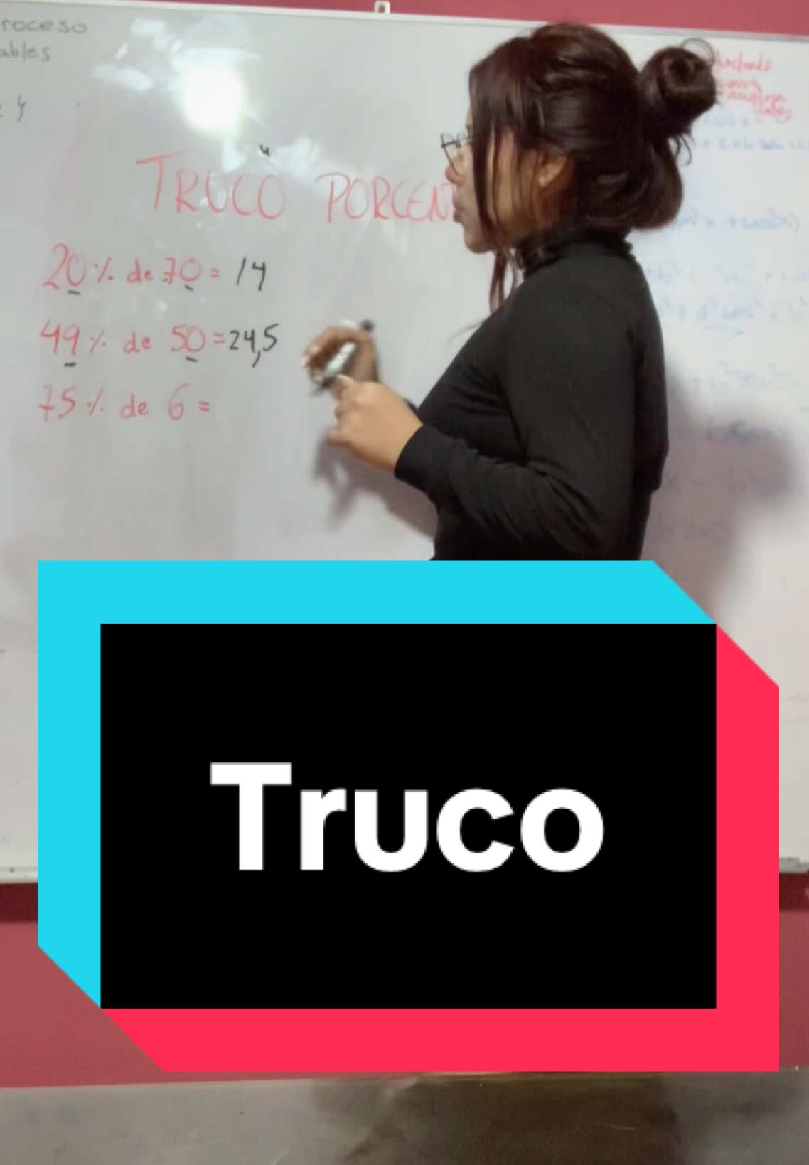 Truco para porcentajes. 💞💞 #fyp 