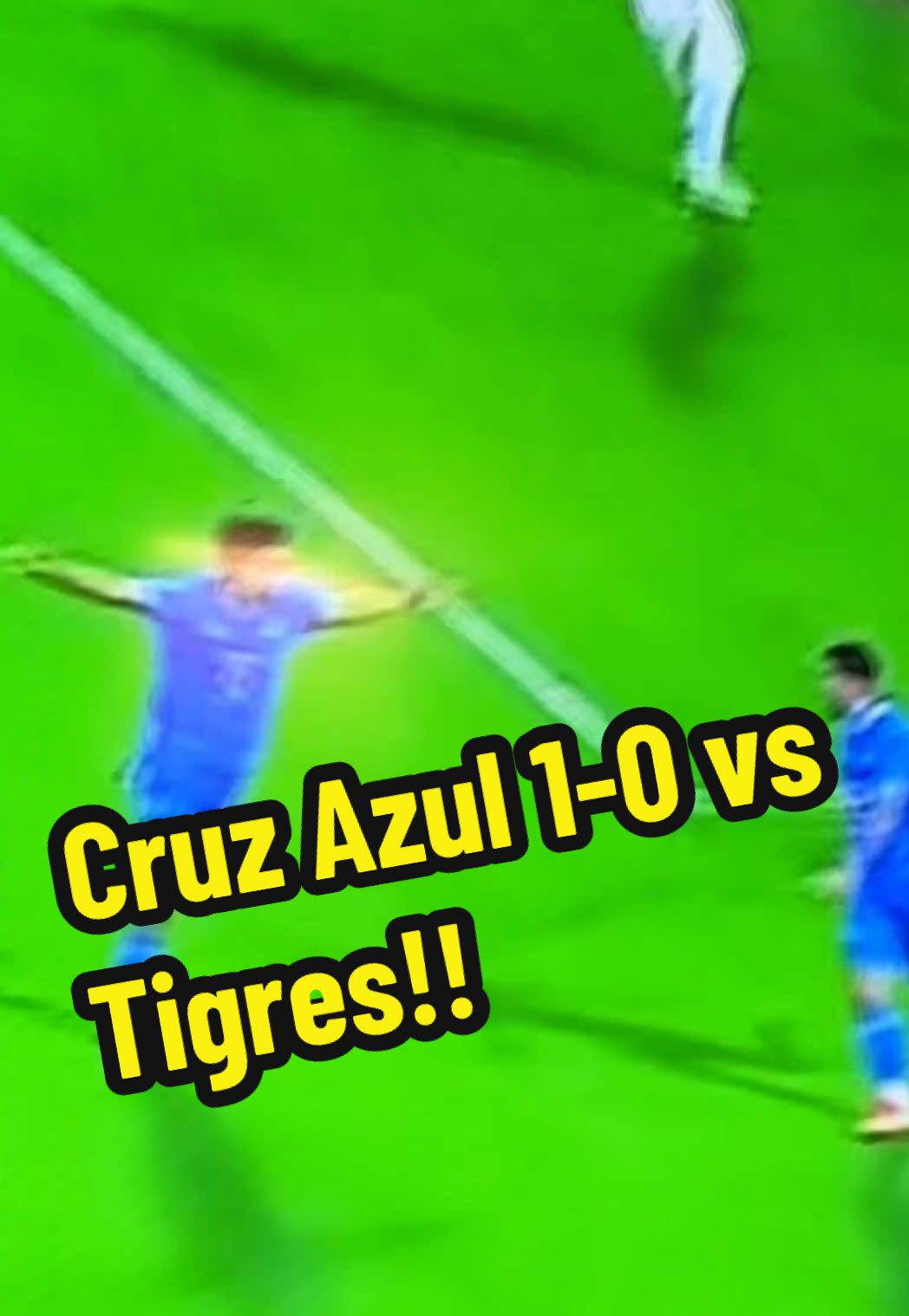 Cruz Azul 1-0 vs Tigres!!! #cruzazul #tigres #ligamx #championscup #mexicosoccer 