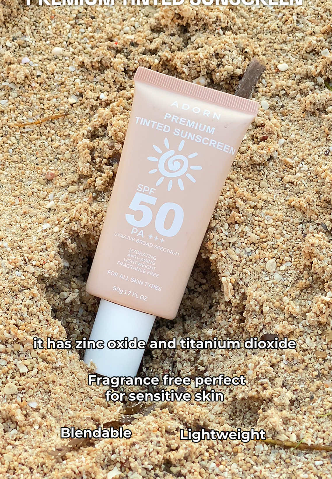 Sobrang nakakafresh ang sunscreen na to!  #sunscreen #sunscreenviral #adornsunscreen #adorntintedsunscreen #spf50 