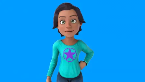 #girl #teenager #greeting #virtualgreeting #friendly #diversity #cultural #smiling #wave #communication #digitalart #youth #cartooncharacter #hello #welcome #3d