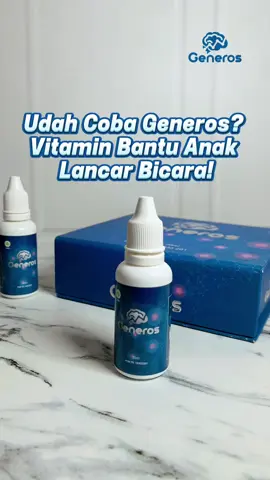 Speech delay? Tenang, Moms! Generos bisa bantu anak lebih cepat bicara dengan nutrisi otak yang lengkap! 💡 #speechdelay #vitaminanak #generos 