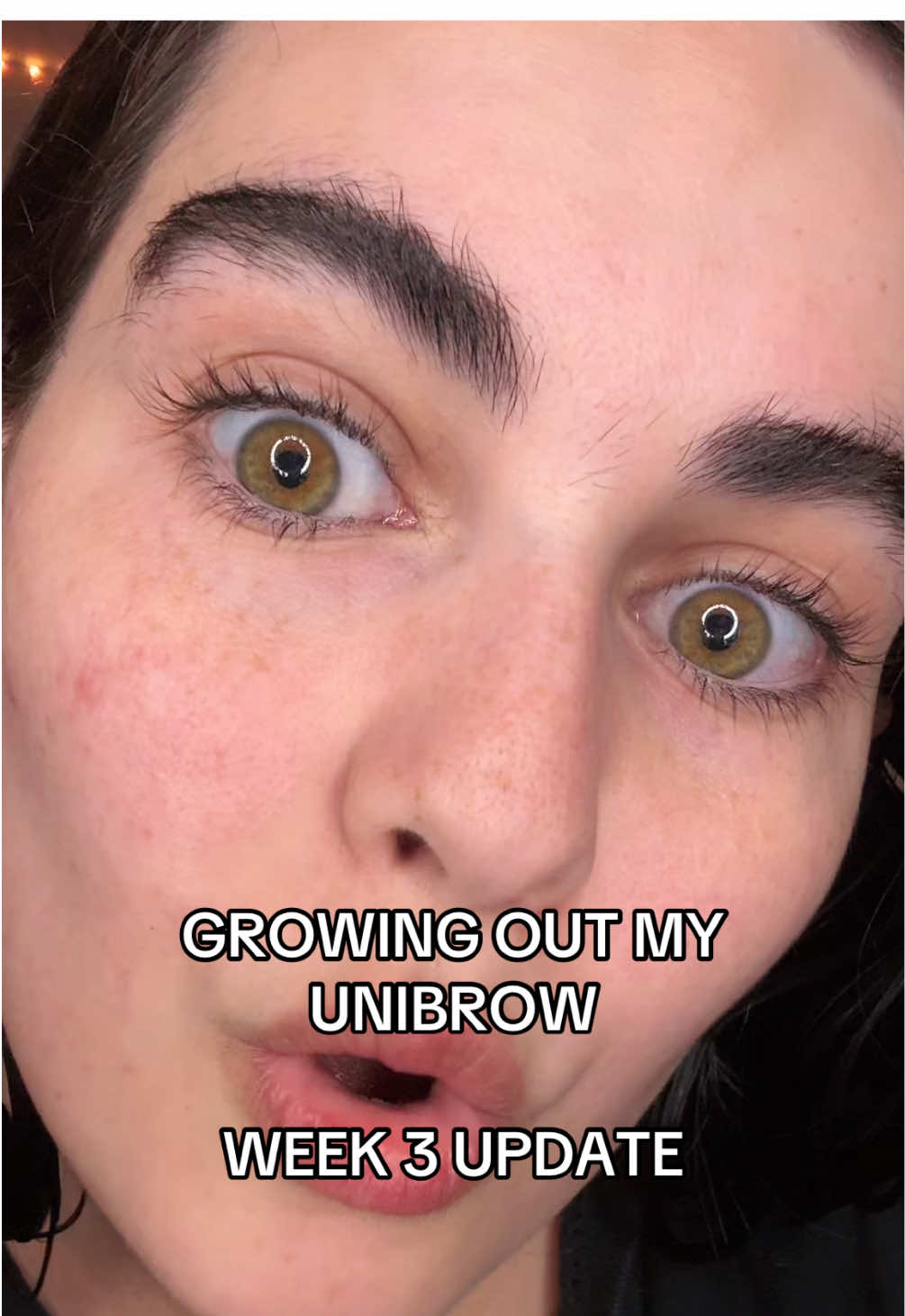 watch week 1 if you’re confused or interested lmao  #unibrow#eyebrows#brows#hairgrowth