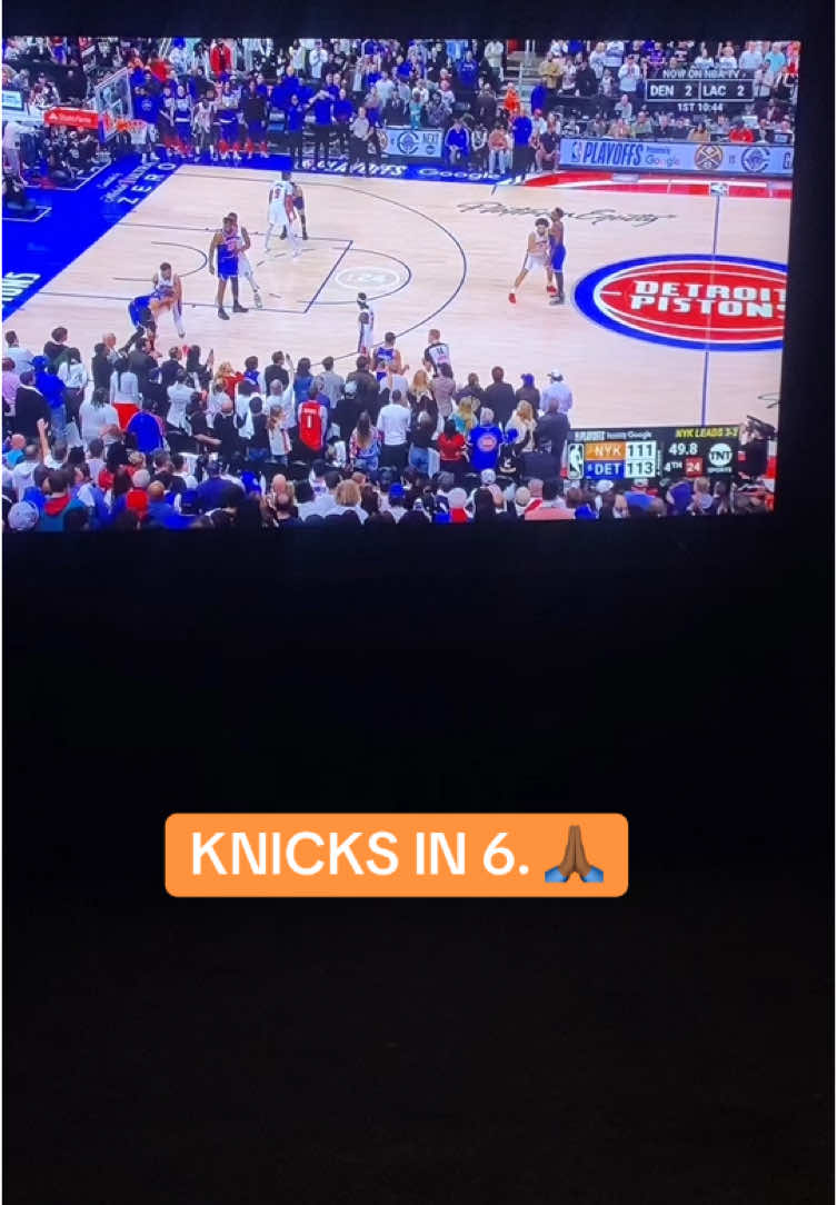 KNICKS IN 6. 🙏🏾 #knicks #knicksfans #NBA #nbaplayoffs #fypシ 
