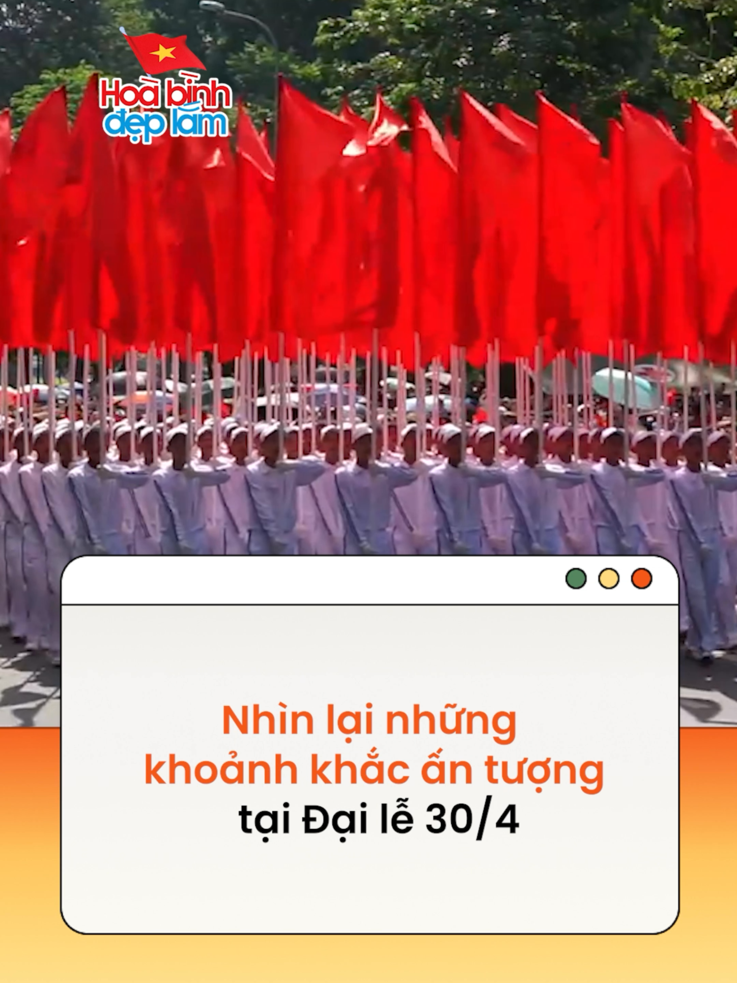 Ngày 30/4 vừa qua sẽ trở thành một ngày vô cùng đặc biệt và đáng nhớ trong lòng mỗi người dân Việt Nam #hoabinhdeplam #mauhoabinh #MauCoThongNhat #50namtuhaodantoc #Tuhaongay30thang4 #ProudVietnam #amm