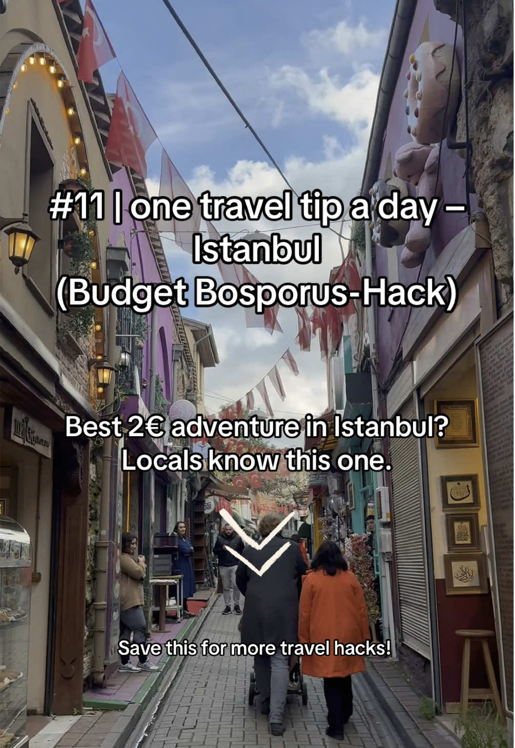 #11 | one travel tip a day – Istanbul. Want epic Bosporus views and a hidden village for less than 2€? Take the public ferry from Üsküdar to Anadolu Kavağı – locals love it. Have çay on the boat, eat lunch by the water, then hike up to the castle for a view of the Black Sea. #traveltiktok #traveltips #travel2025 #budgettravel #travelinspo 