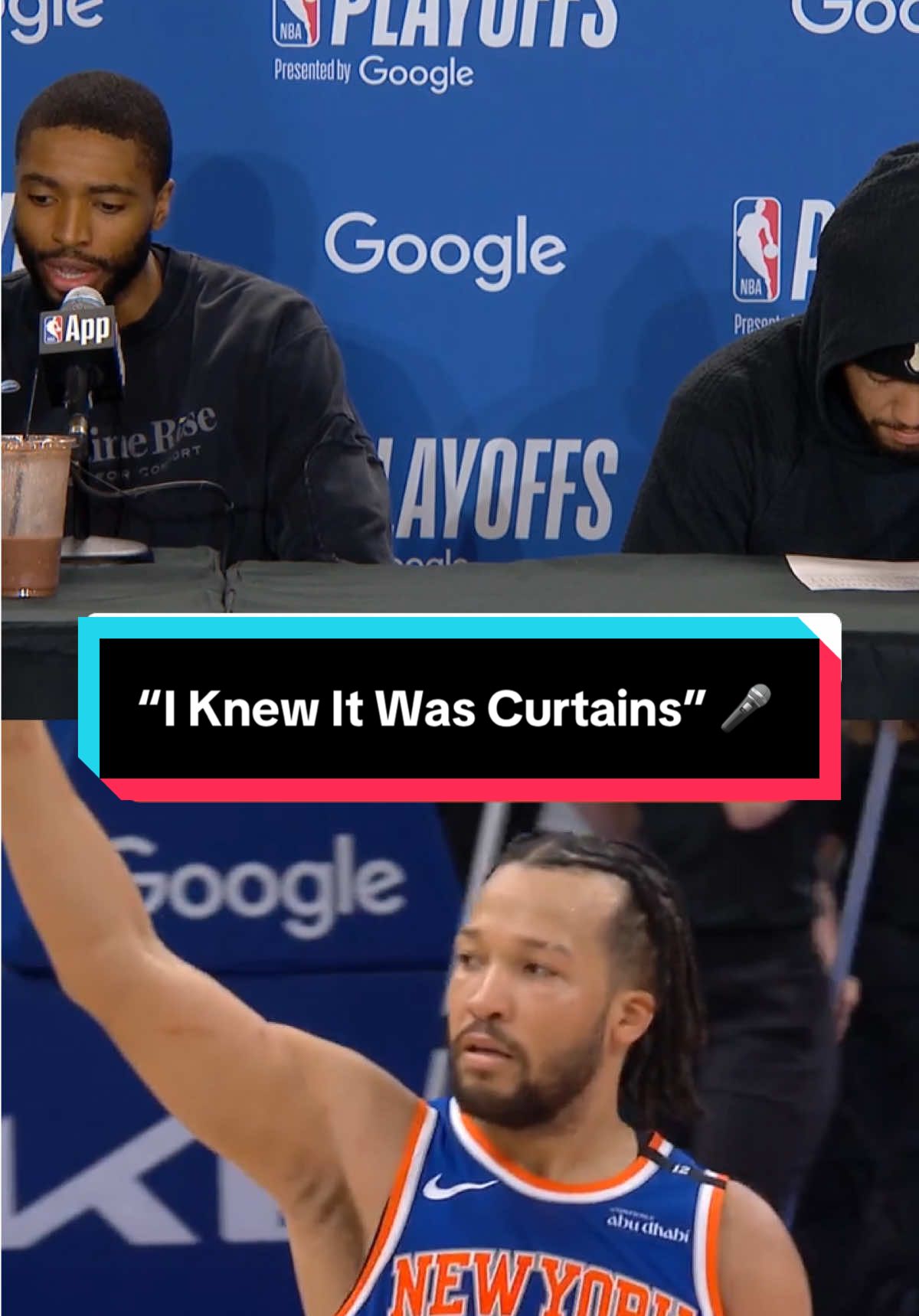 Bridges sounds off on Brunson’s big hit 🎤 #NBA #Basketball #NBAPlayoffs #Knicks 