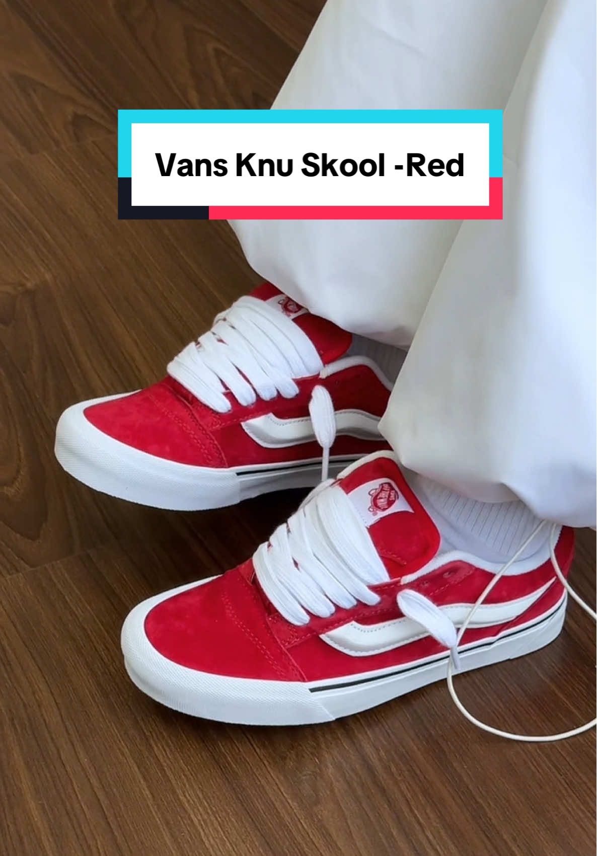 Vans Knu Skool -Red #sneakerlagiay #sneaker #sneakernhatrang #trending #viral #viraltiktok #fyppppppppppppppppppppppp 
