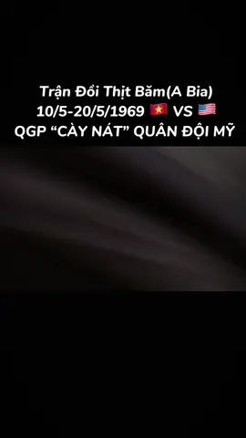 TRẬN A BIA 1969🇻🇳  Trận Đồi Thịt Băm hay trận A Bia là tên gọi của trận chiến giữa Quân đội Nhân dân Việt Nam, Quân Giải phóng miền Nam Việt Nam với Quân đội Mỹ từ ngày 10 tháng 5 đến ngày 20 tháng 5 năm 1969 ở Thừa Thiên (nay thuộc Thừa Thiên Huế). Trận chiến nổ ra khi Hoa Kỳ tập trung lực lượng gần 2.000 quân dưới sự yểm trợ mạnh của hỏa lực phi pháo để đánh chiếm quả đồi (núi A Bia, phía Mỹ gọi là Cao điểm 937) do 2 tiểu đoàn Quân Giải phóng miền Nam Việt Nam chiếm giữ. A Bia là điểm cao đột xuất (937m) nằm giữa vùng rừng núi trùng điệp gần biên giới Việt-Lào (cách 1,9 km). Đỉnh A Bia có ba mỏm đứng thế chân kiềng cao xấp xỉ nhau, cách nhau khoảng 400m. Trước đây Mỹ đã lên A Bia đóng dã ngoại, nay còn nguyên công sự, xung quanh chất đống nhiều vỏ đồ hộp... Đỉnh A Bia bị bom pháo phát quang nham nhở, trơ lại những thân cây khô cháy. Toàn bộ núi là một dải gồ ghề, hoang dã bao phủ bởi rừng với những tán tre mọc dày đặc cộng với cỏ voi cao ngang thắt lưng. Cỏ có khi cao hơn cả một xe bọc thép M-113. Các dân tộc địa phương gọi A Bia là 