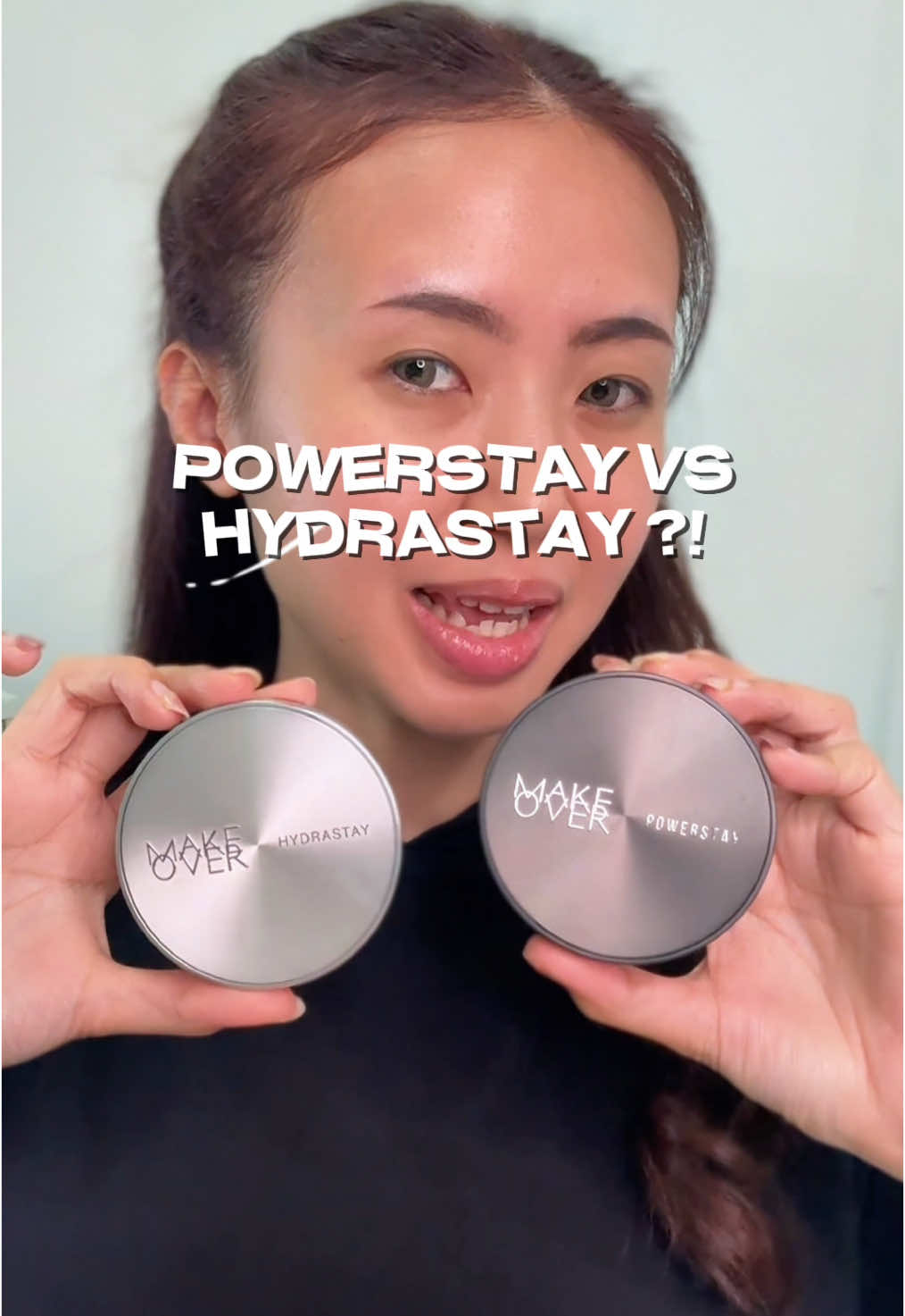 Battle of the base: Hydrastay vs Powerstay! Comment your team below!😘⬇️ #makeoverid #PowerstaySyncCushion #HydrastayGlassCushion #cushionviral #complexion