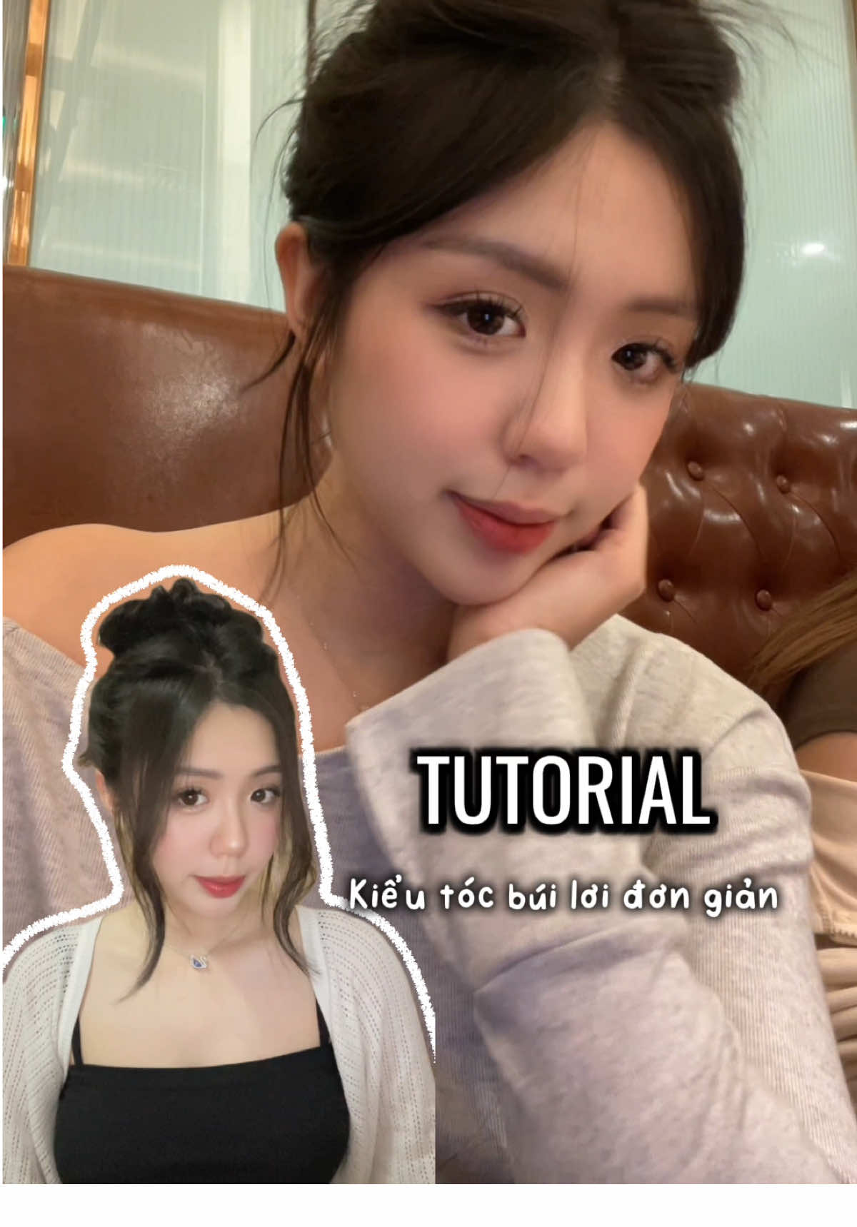 Tutorial búi cho mí bà rùiiii đây🫶🏻 k hỉu thì nhắn tui nhen #fyp #trending #tips #tutorial 